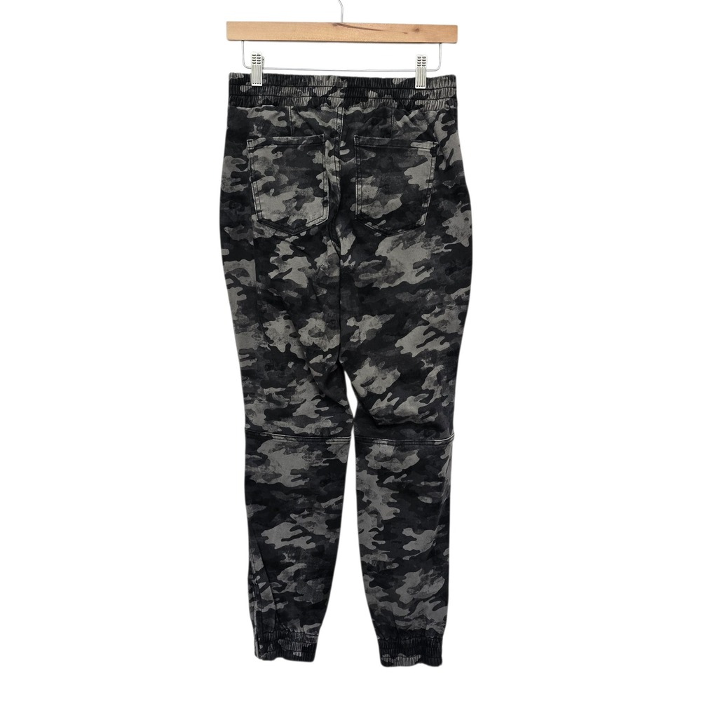 Spanx‎ Womens Grey Camo Stretch Twill Ankle Cargo Joggers Pants Size Medium